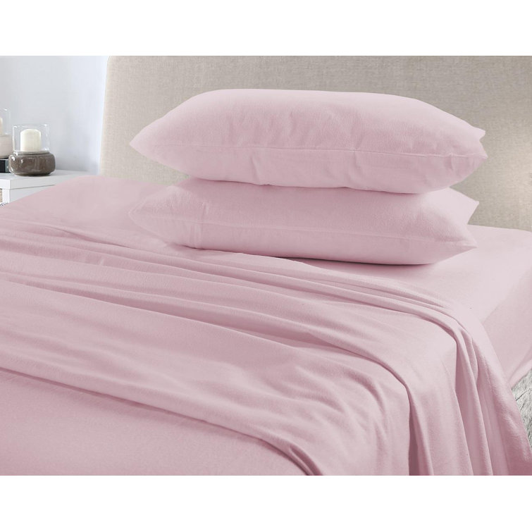 HomeSpace Direct Cotton Solid Colour Duvet Cover with Pillowcases Wayfair.co.uk